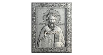 Иконы (Святой Дионисий, IK_1837) 3D модель для ЧПУ станка